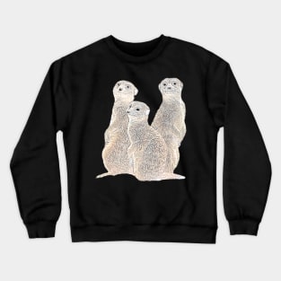 Funny Meerkat - Mongoose - in Africa Crewneck Sweatshirt